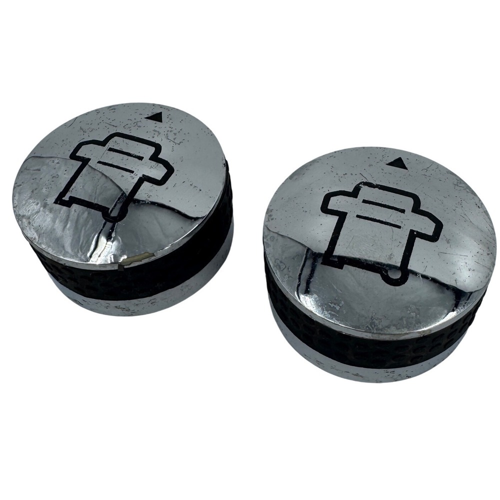 Nexgrill Gas Grill Replacement Control Knobs Chrome Blackโ Set of 2